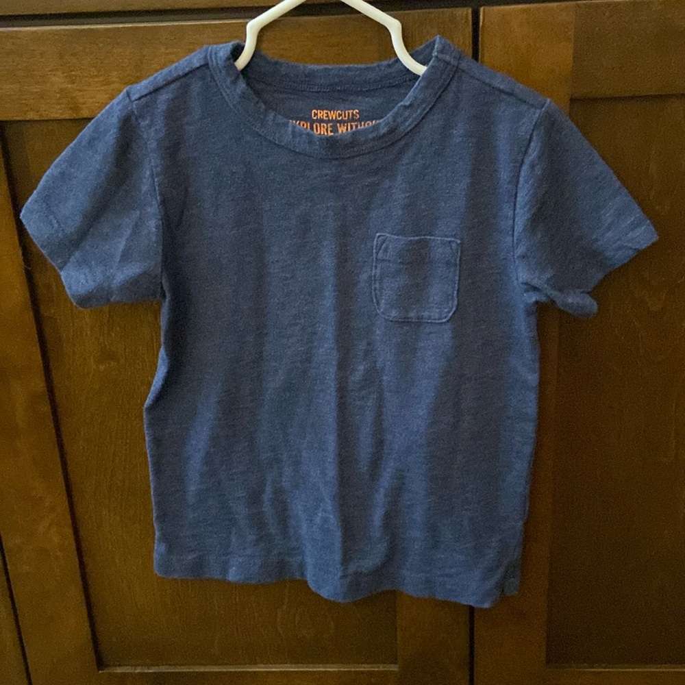 Crewcuts navy blue short sleeve pocket tee size 3